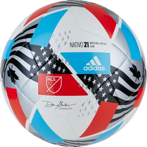 adidas mls replica ball|MLS adidas White/Blue 2021 Nativo Match Club Replica Soccer Ball.